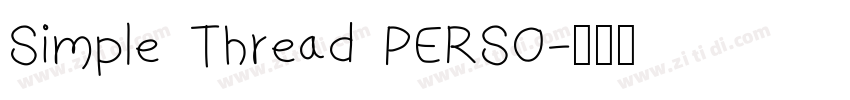 Simple Thread PERSO字体转换